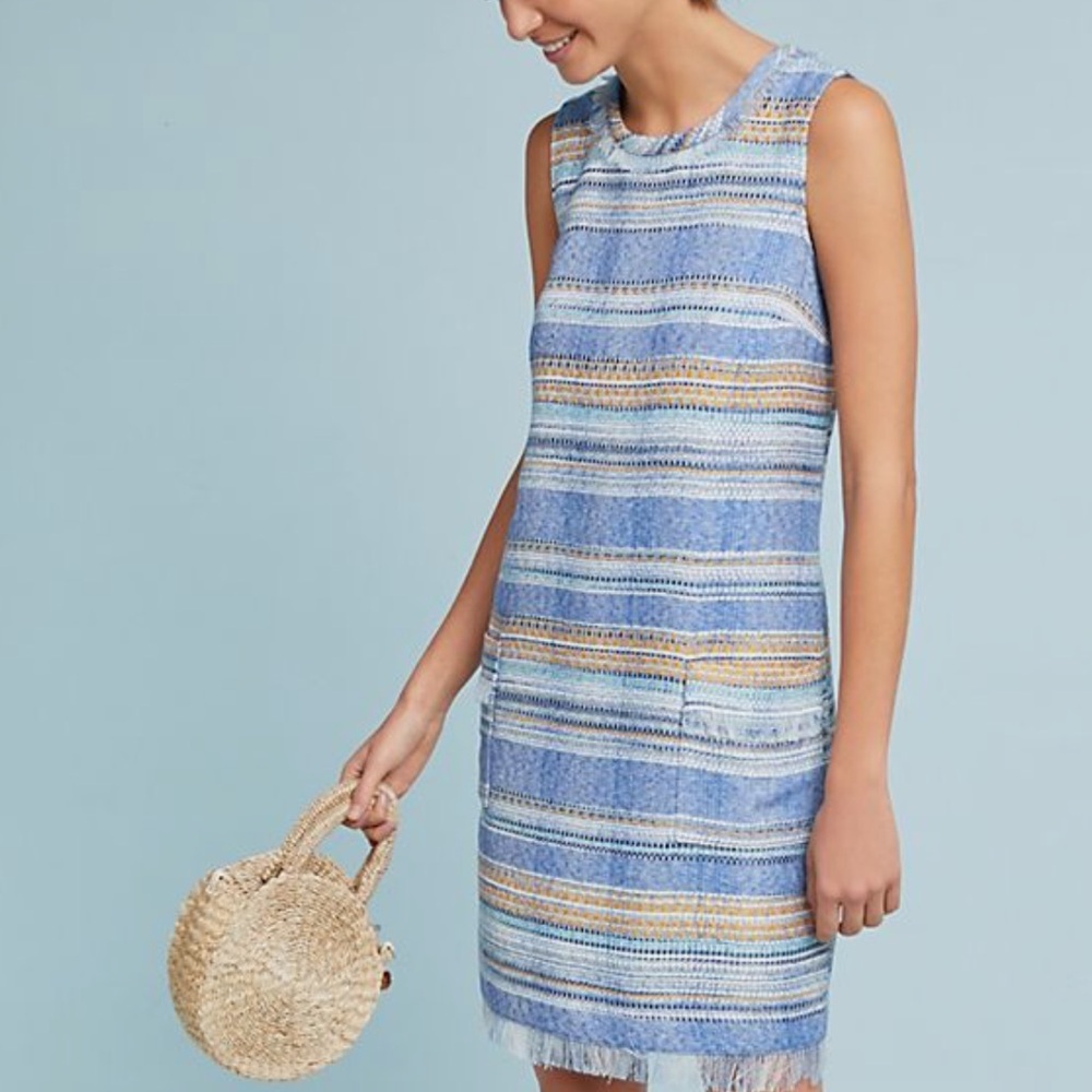 Anthropologie Akemi + Kin Sleeveless Shift
Dress Tweed Front Pocket Size 10